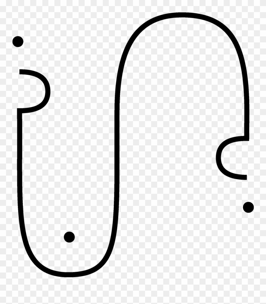 S - Line Art Clipart