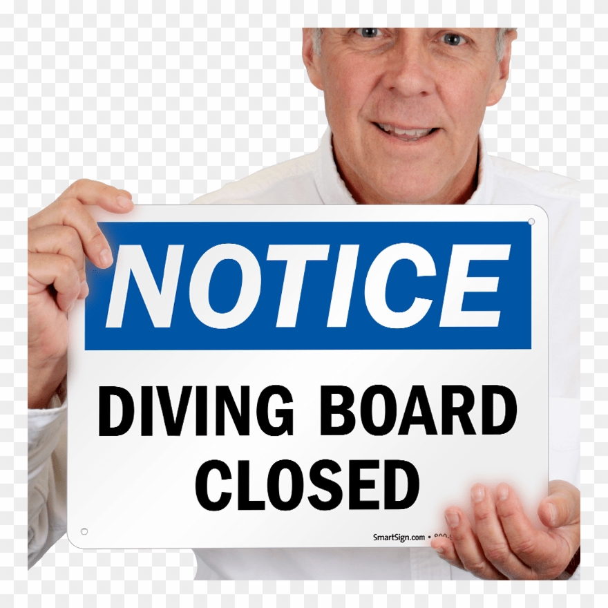 Diving Board Closed Osha Notice Sign - Do Not Lock Door Sign Clipart