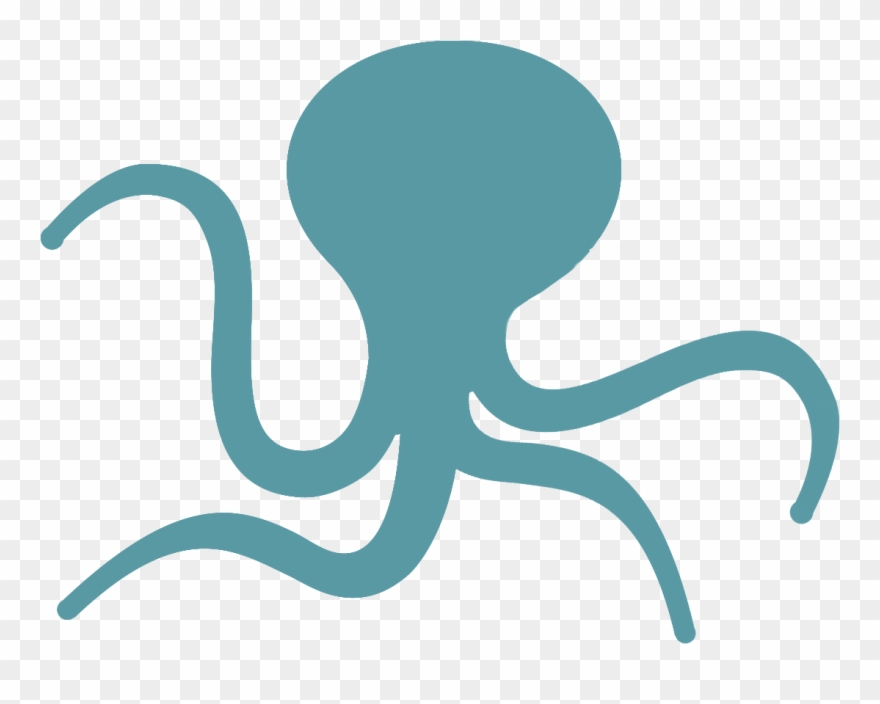 Octopus Clipart Cute - Network Octopus - Png Download