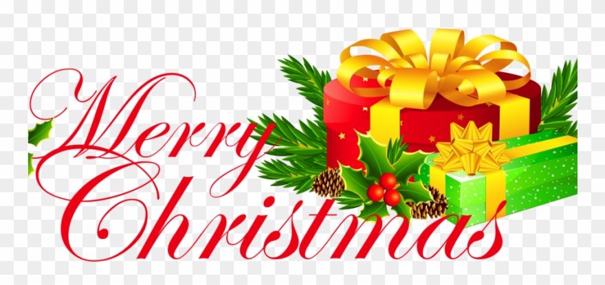 2018 Holiday Gift Guide Pg - Merry Christmas Logo Png Clipart