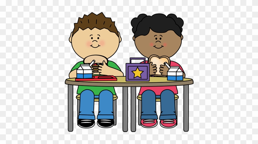 Kids Eating Lunch Clipart - Png Download