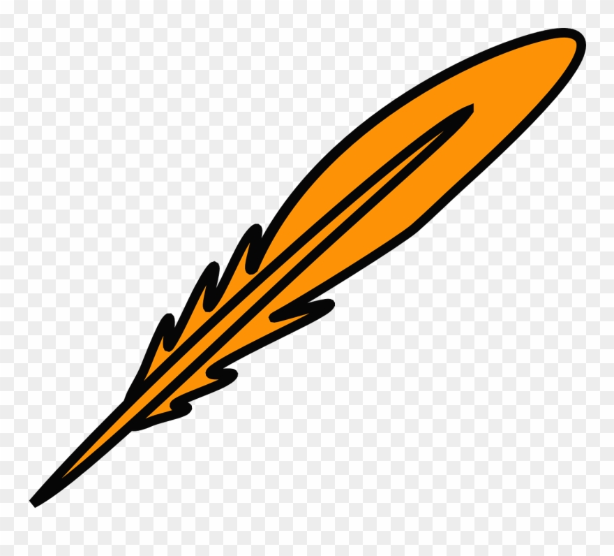 Feather Clipart Quill - Feather Clip Art - Png Download
