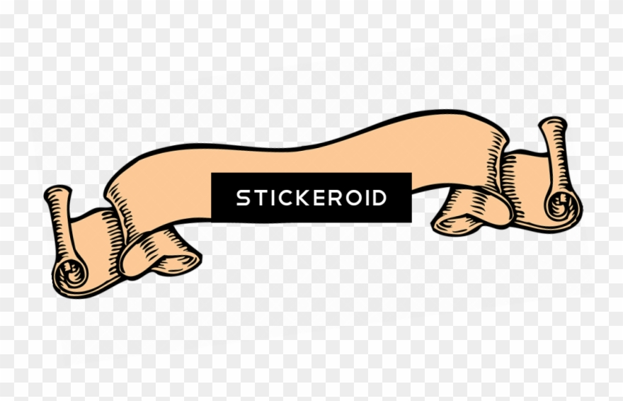 Vintage Cream Banner - Ribbon Vintage Clipart - Png Download