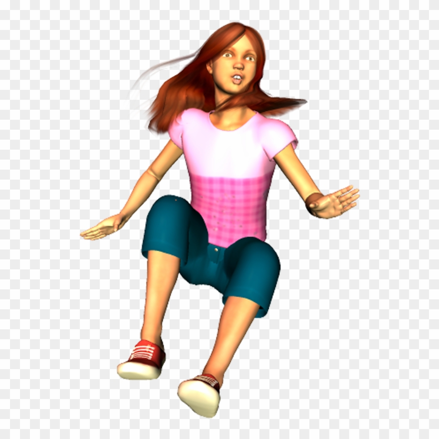 Katie Falling Poser Png Clipart By Clipartcotttage - Clip Art Transparent Png