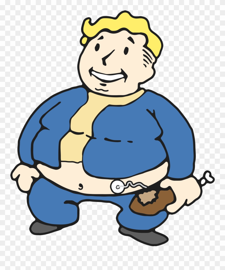 Fatman - Fallout 4 Vault Boy - 24 X 36 Inches Maxi Poster Clipart