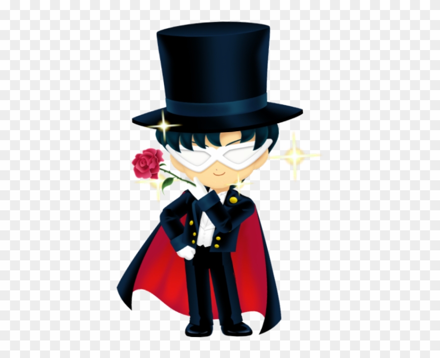 9 - Sailor Drops Tuxedo Mask Clipart