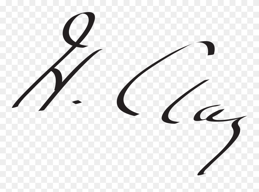 Henry Clay Signature Clipart