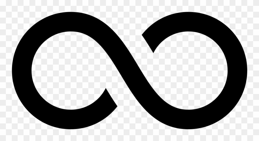 The Icon For Infinity Is A Large, Vertical Eight - Infinity Logo Clipart