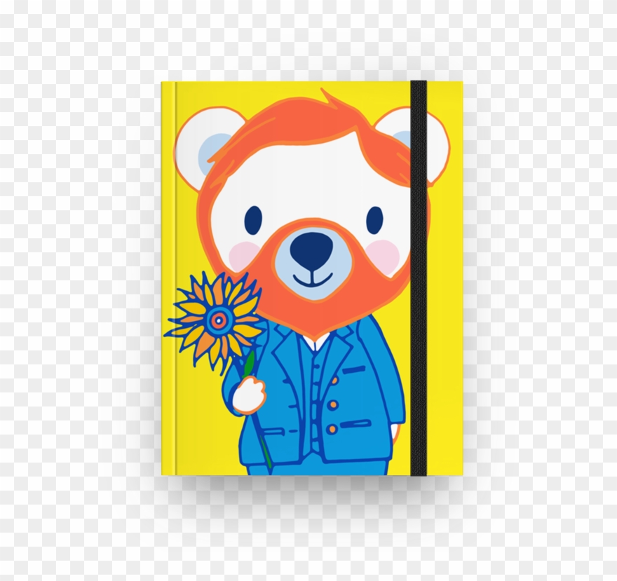 Caderno Vincent Bear Gogh De Nanda Corrêana - Bear Clipart
