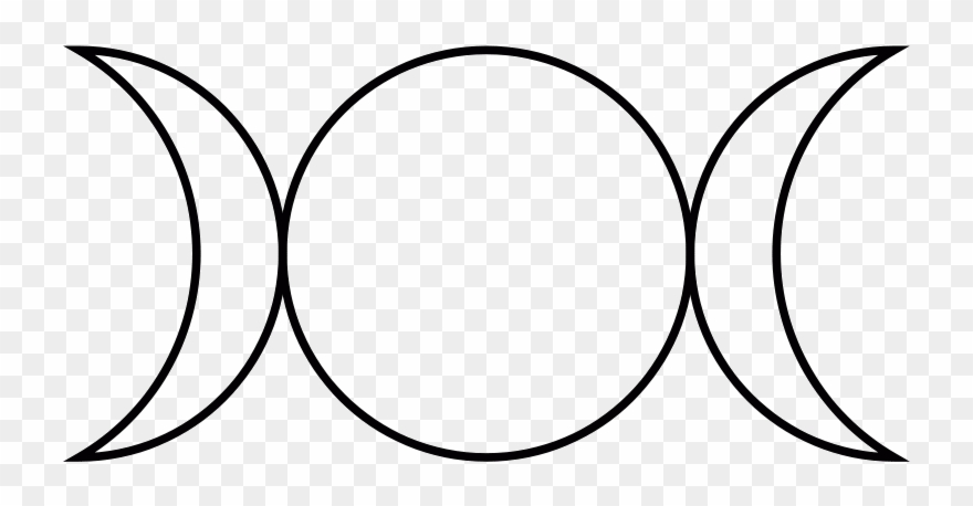 Lunar Clipart Quarter Moon - Goddess Symbol Png Transparent Png