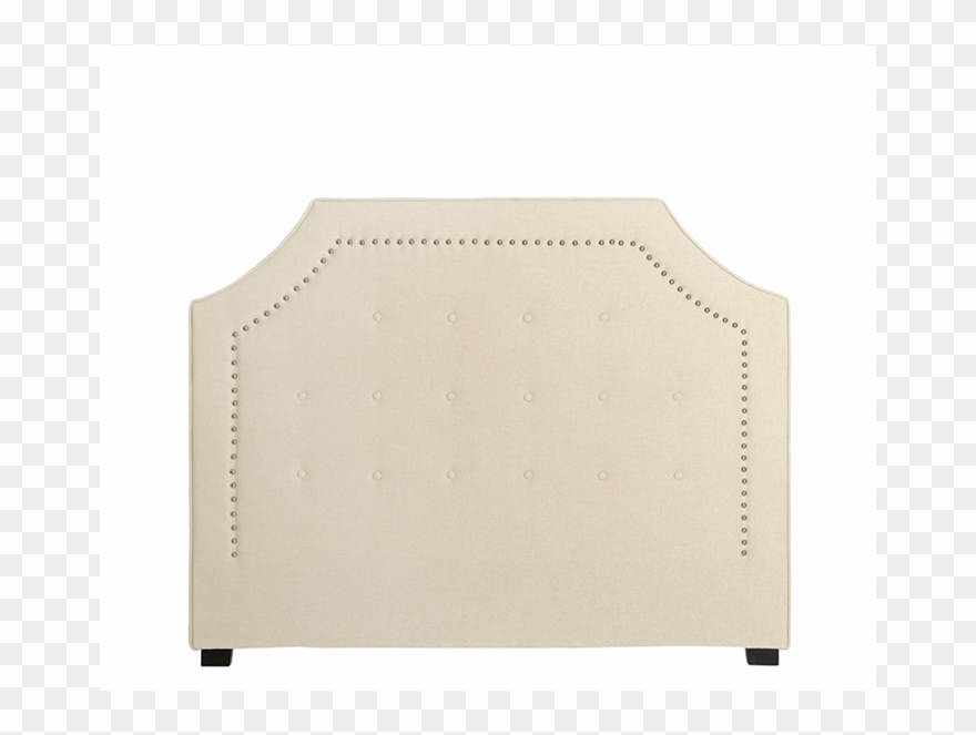 Cabecero De Cama Capitone Color Crema Con Tachuelas - Coffee Table Clipart