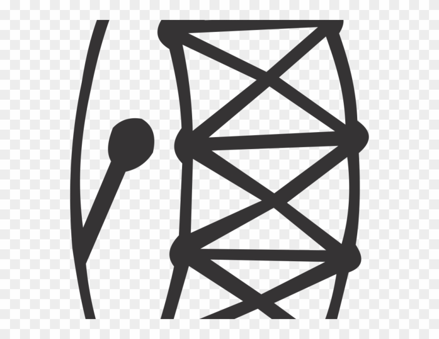 Bass Drum - Electrical Tower Logo Free Clipart