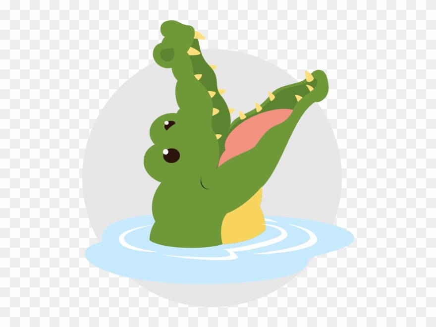Level 1 / Crocodile - Crocodile Open Mouth Cartoon Clipart