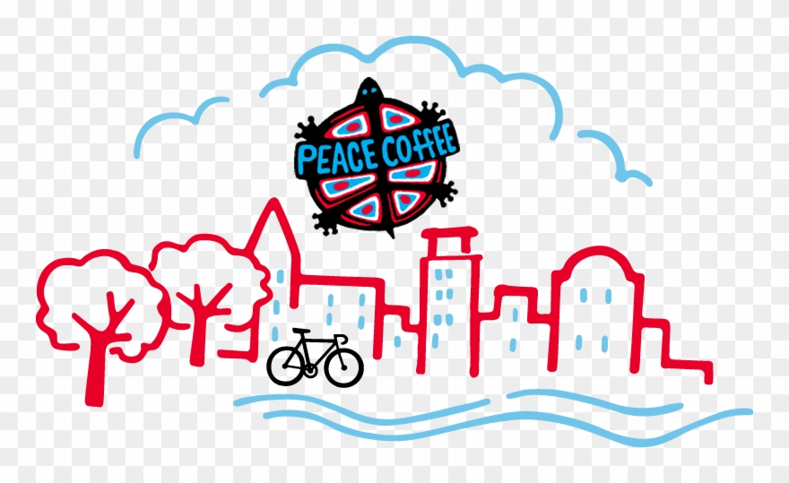 Illustration Of Peaceful Minneapolis Cityscape - Peace Coffee Organic Fair Trade Birchwood Blend Ground Clipart