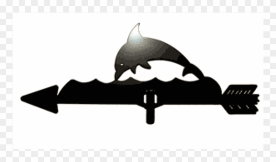 Dolphin Weathervane - Good Directions Weathervane Clipart