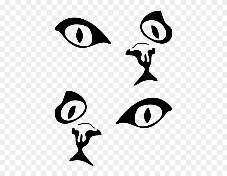 Sweet Cat Decal - Stencil Plantillas De Gatos Clipart