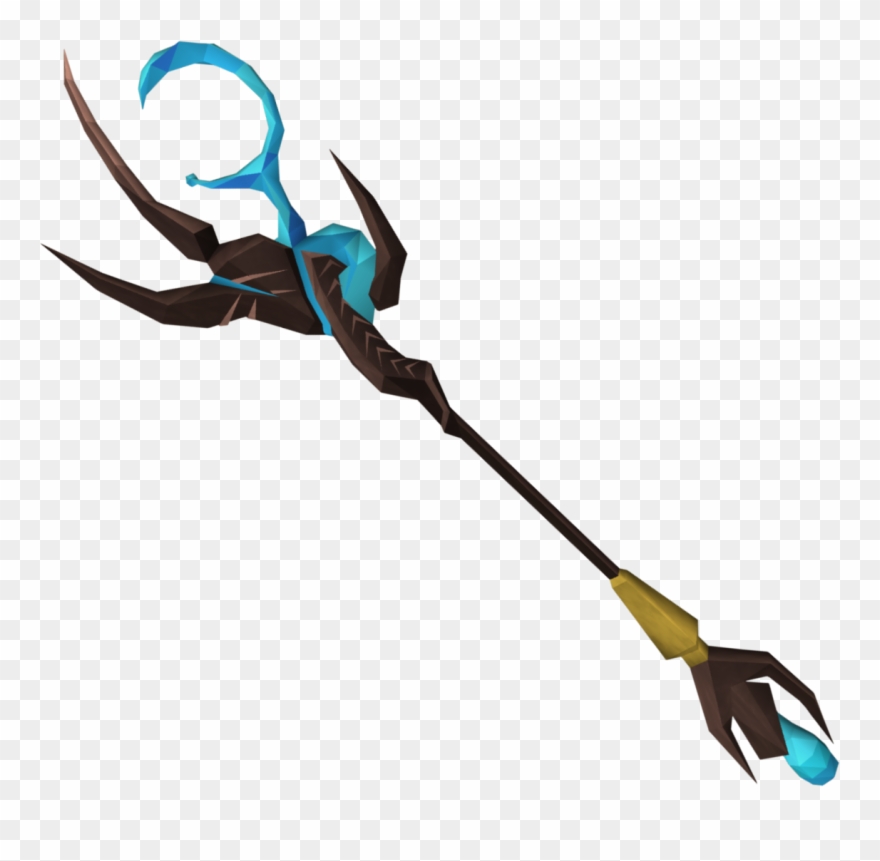Mystic Steam Staff Detail - Runescape Staff Clipart