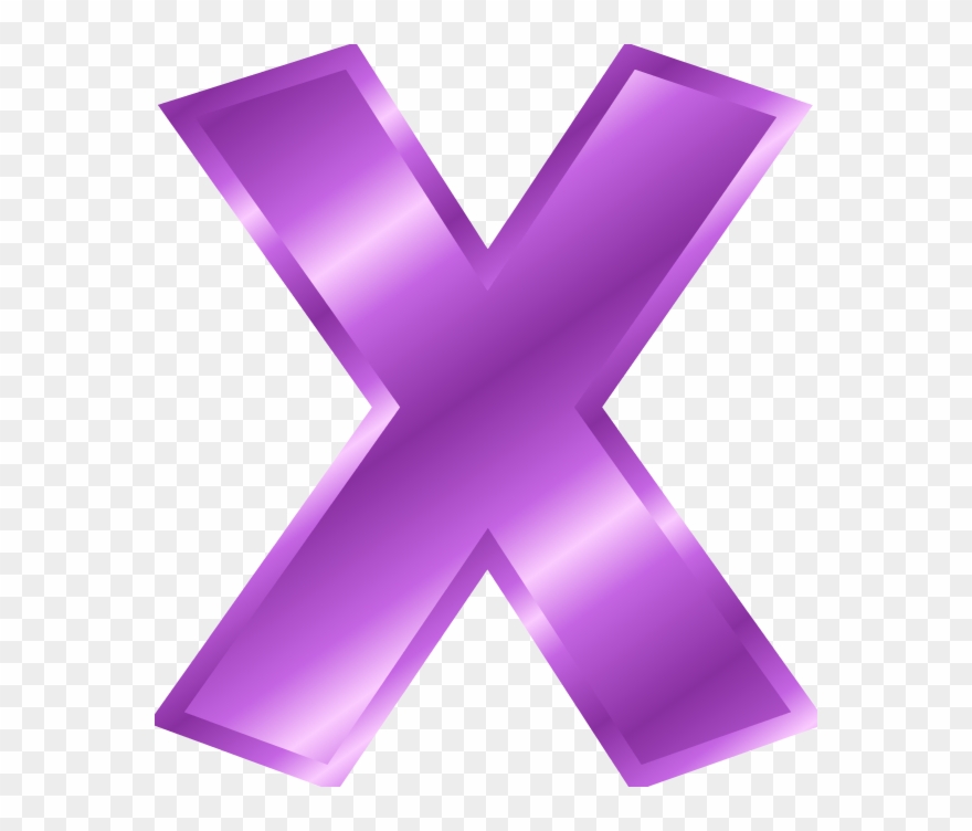 Small Png Medium Png Large Clipart - Gold Letter X Transparent Png