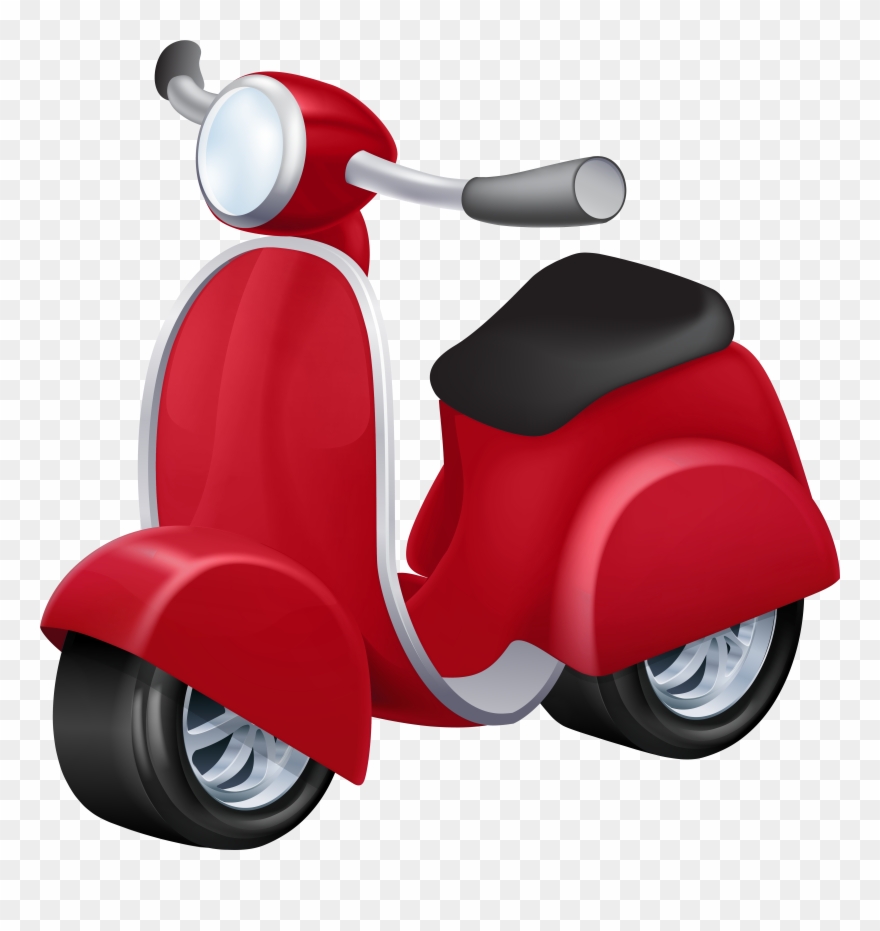 Red Vespa Png Clip Art Transparent Png