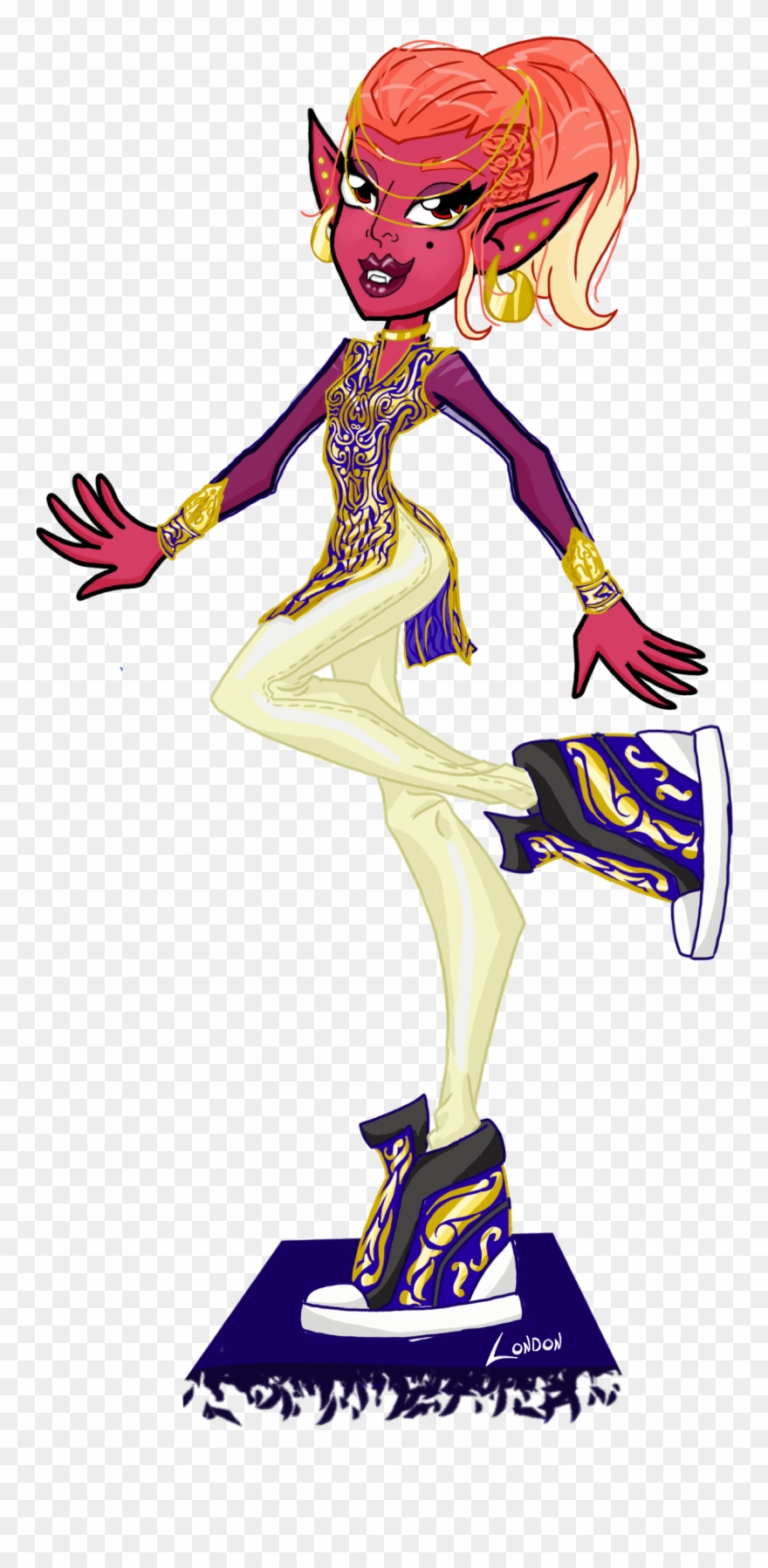 Originally She Was Just A Young Adopt By Rosie, Who - Cartoon Clipart