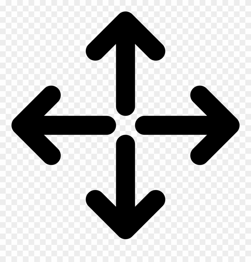 White Arrow Cliparts 29, Buy Clip Art - Move Tool Icon Photoshop - Png Download