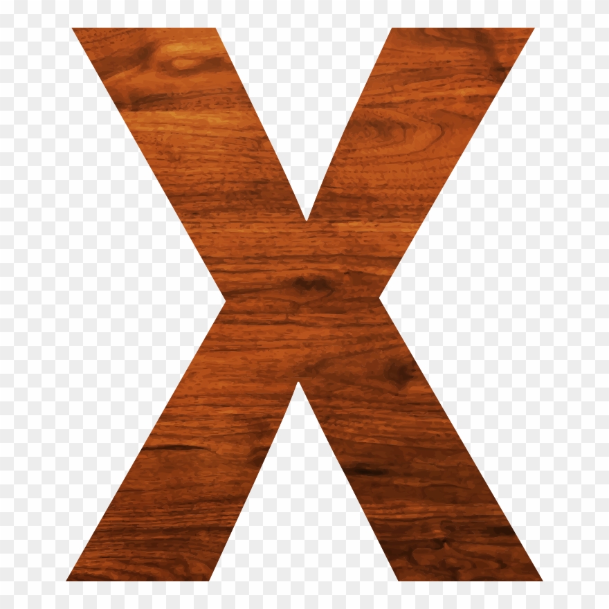 Medium Image - Letter X Brown Clipart