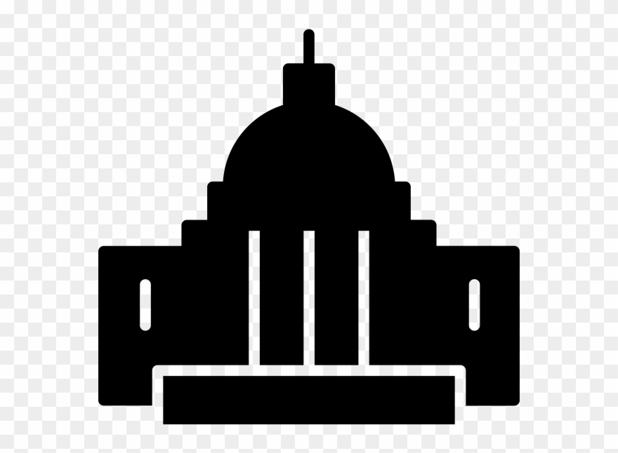United States Capitol Rubber Stamp Clipart
