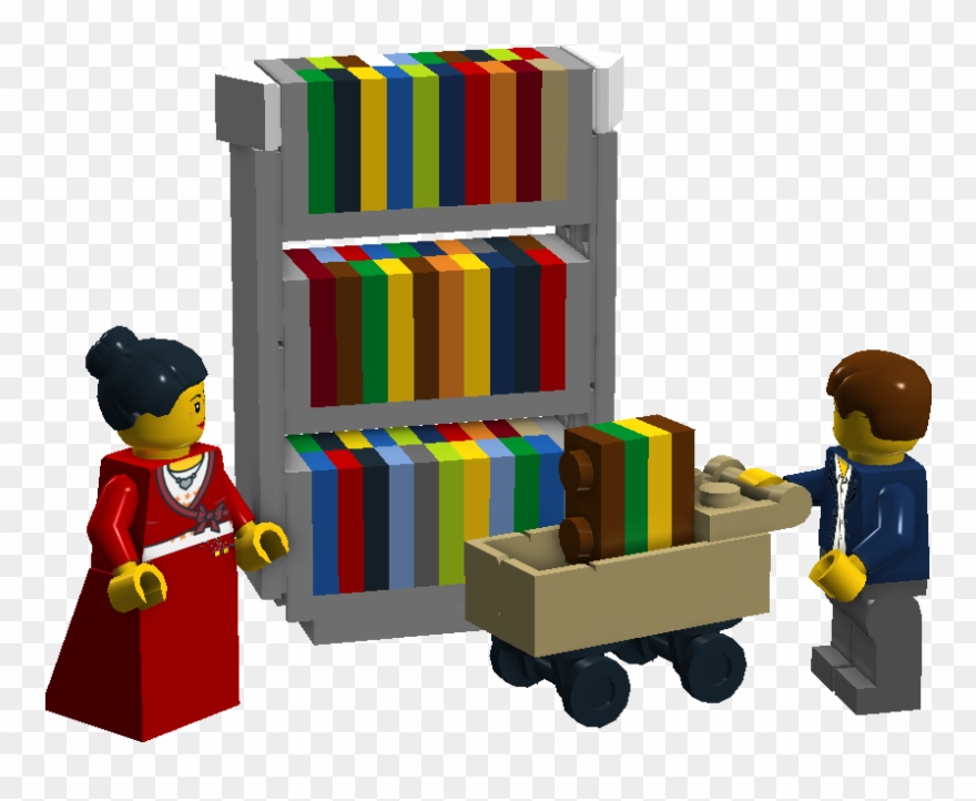 Librarians Shelving Books - Play Clipart
