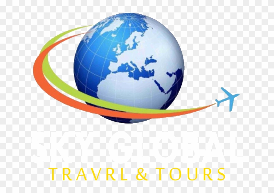 Sky Global Tours Logo Footer - World Globe Clipart