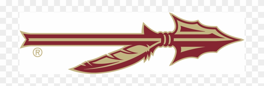 Florida State Seminoles Iron Ons - Florida State Seminoles Spear Logo Clipart