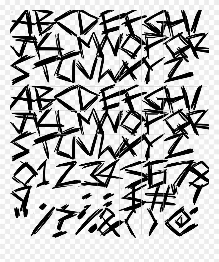 Serial Killers Font Clipart