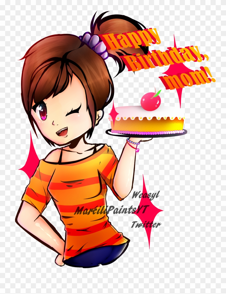 【gift】- Happy Birthday, Mom - Happy Birthday Mom Cartoon Clipart