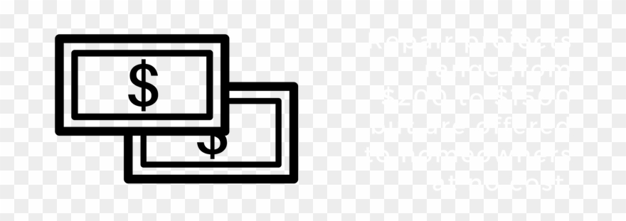 Repairs Are Offered At No Cost To Homeowners - Money Is Number One Clipart