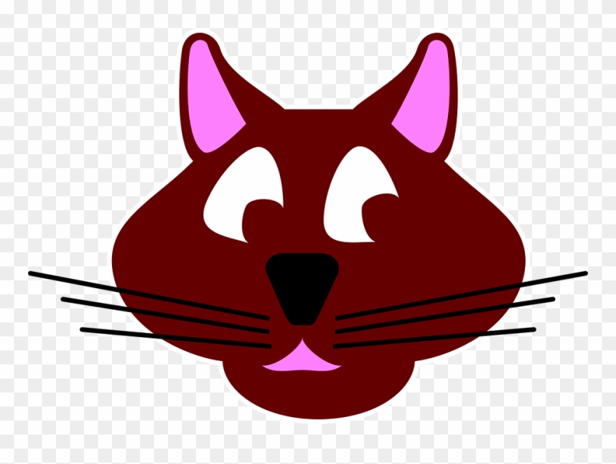 Cute Thief Cliparts 14, Buy Clip Art - Khuôn Mặt Con Mèo - Png Download