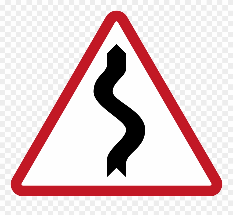 Clipart Road Winding Road - Road Warning Signs In The Philippines - Png Download