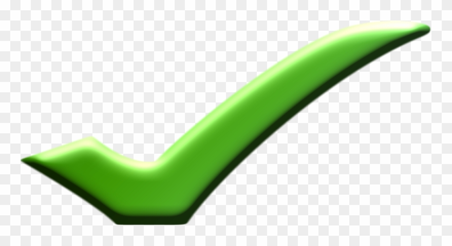 Elongated Checkmark - Check Mark Clipart