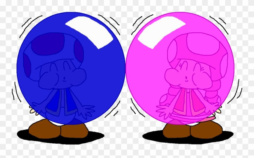 And Toadette Blows More Color Bubbles By - Color Clipart