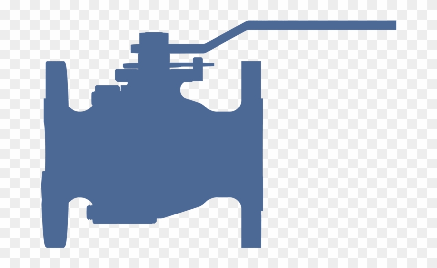 Cast 2-piece Ball Valve Clipart