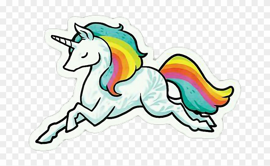 Kawaii Cute Pink Pastel Goth Soft Aesthetic Baby Girl - Sticker Tumblr Unicorns Clipart