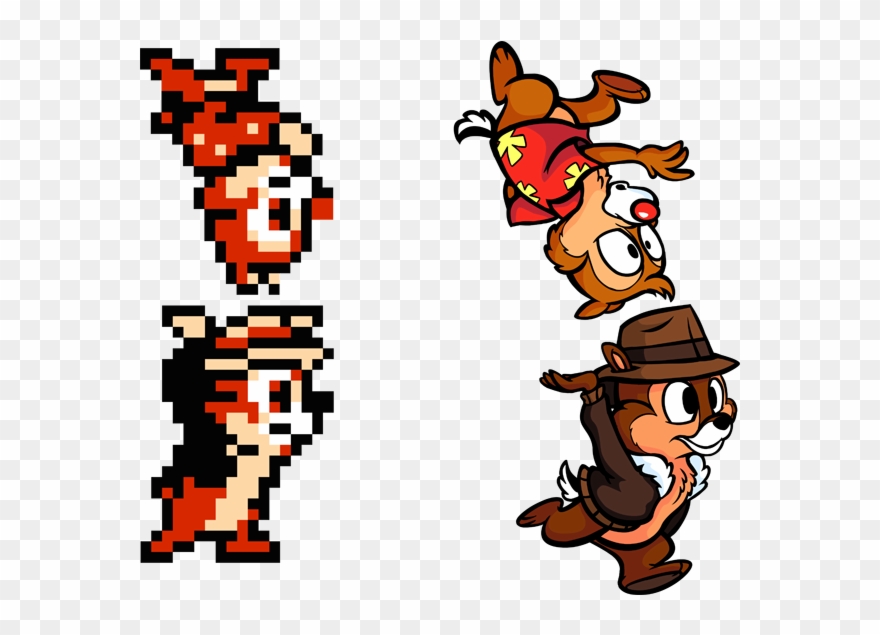 Download - Chip And Dale Sprites Clipart