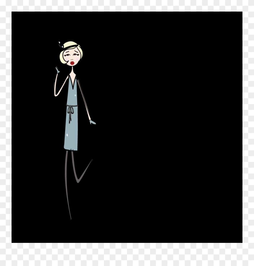 Flapper Girl Illustrations - Illustration Clipart