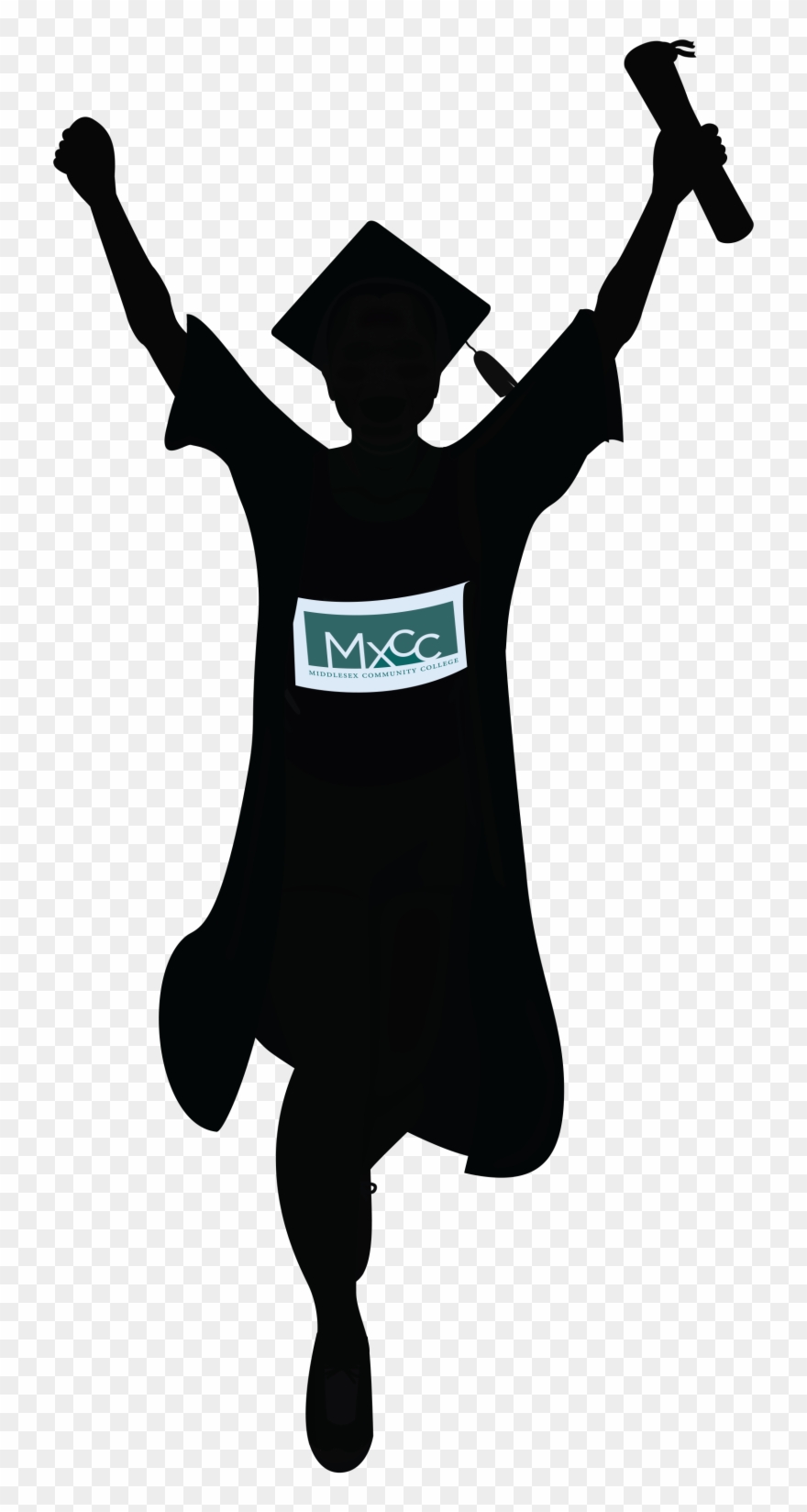 Runner Logo - Middlesex Community College Clipart