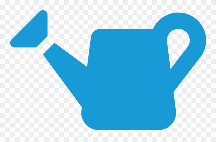 Watering Can Icon Blue Clipart