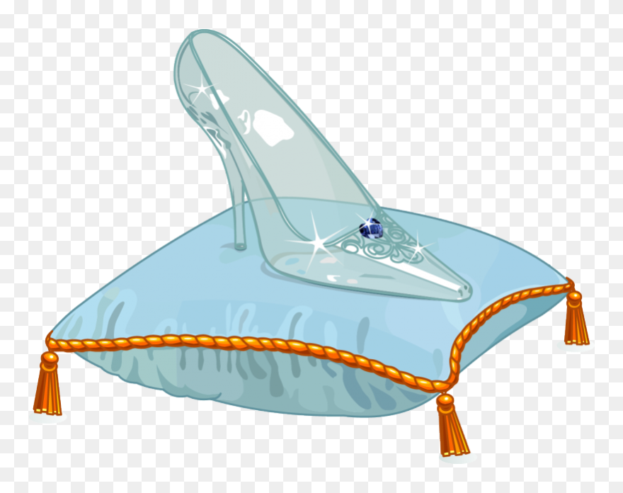 Download Glass Slipper Clip Art Clipart Slipper Clip - Sapatinho De Cristal Da Cinderela - Png Download