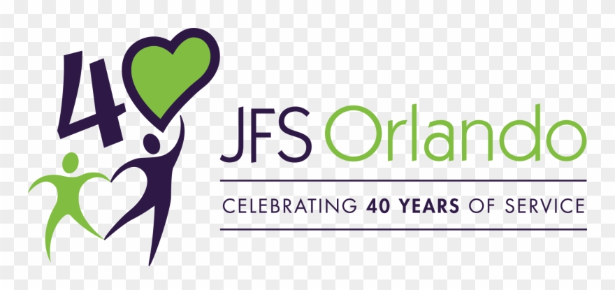 Jfs 40th Logo - Jewish Family Services Of Orlando Clipart