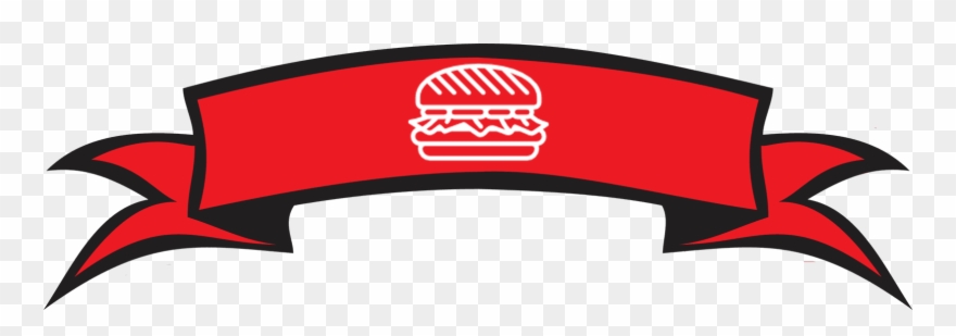 Burgers And Wings - Banner Clip Art Png Transparent Png