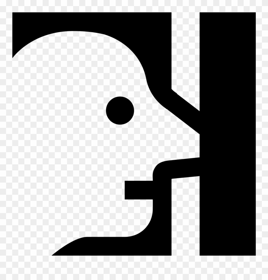 Butting In Icon - Graphic Design Clipart