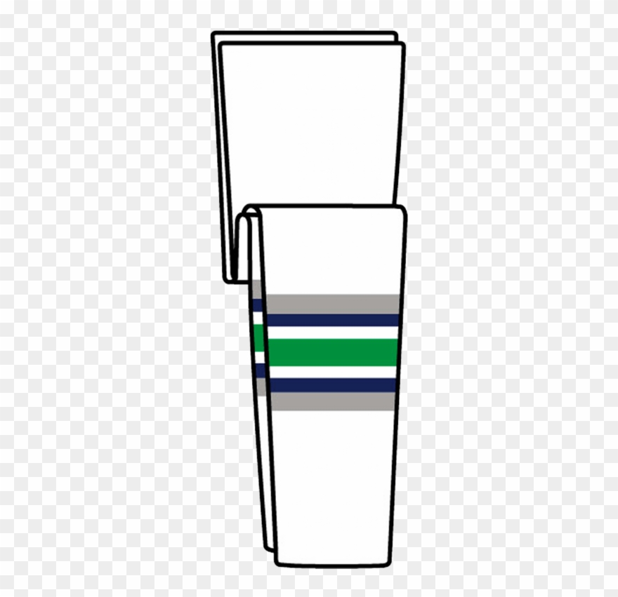 Knit Vintage Nhl Pattern Socks - Ice Hockey Clipart