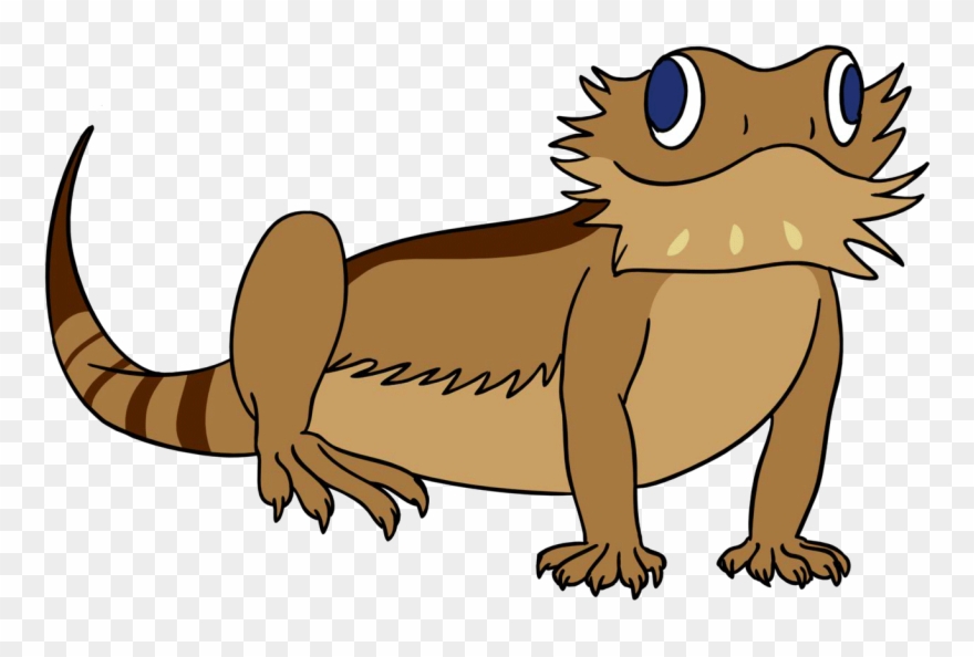 Lizard Clipart Bearded Dragon Lizard - Gif - Png Download