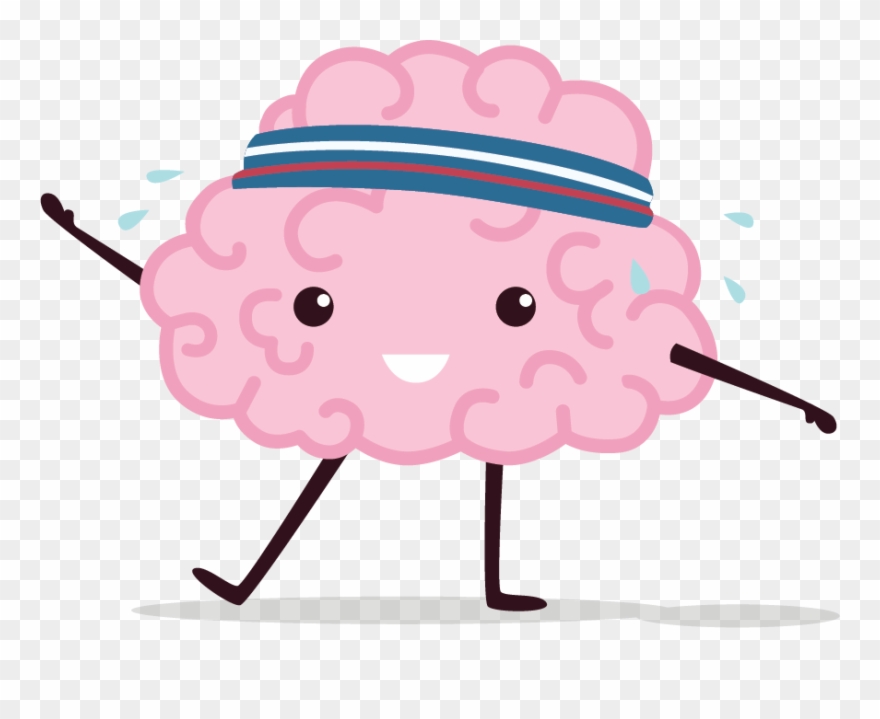 Being Physically Active Stimulates Your Brain And Strengthens - Brain Cartoon Clipart